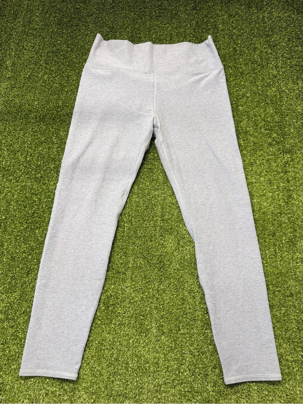 Vuori Clean Elevation Legging Tight 7/8 Light Grey Heather Workout High Rise XL